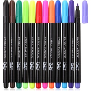 image:imageMr Pen Fabric Markers 12 Pack Fabric Markers Permanent  Fabric Paint Markers Fabric Pen Permanent Fabric Markers Assorted Colors Marker for Clothes Markers for T Shirts