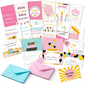 image:imageMr Pen Happy Birthday Cards with Envelopes 48 Pack 375 x 52  Animal Design Blank Inside Assorted Birthday Cards Bulk for KidsPretty Girl Birthday