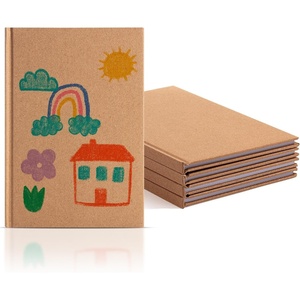 image:imageMr Pen Hardcover Blank Books 4 pcs 57x82 40 Sheets  Kraft Blank Books for Kids to Write Stories Blank Notebooks for Kids Blank Journal for Kids Unlined Notebook