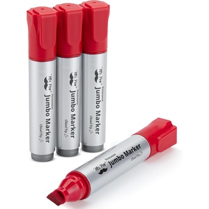 image:imageMr Pen Jumbo Permanent Markers 4 Pack Red Chisel Tip Wide Tip Large  Thick Permanent Markers for Canvas Posters Board Fabric Window Glass Wood Waterproof Quick DryRed