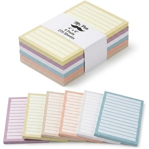 image:imageMr Pen Lined Sticky Notes 4 x 6 6 Pads 270 Sheets Sticky Notes with Lines Ruled Post Stickies Memo Pads SelfStick Note Pad for Office School Home Study amp Organization