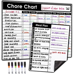 image:imageMr Pen Magnetic Dry Erase Chore Chart for Fridge  11x14 Daily Chore Chart 6x Fine Point Markers 9x7 Meal Plan Dry Erase for Multiple Kids Teens and Adults