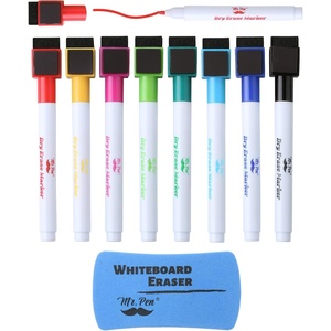 image:imageMr Pen Magnetic Dry Erase Markers 12 Pack Black  Fine Tip Markers with BuiltIn Magnet amp Eraser Low Odor Quick Dry for Whiteboards Office School amp HomeAssorted Colors
