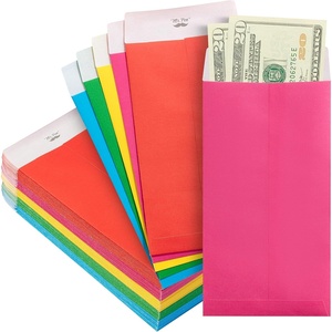 image:imageMr Pen Money Envelopes for Cash 65 x 35 100 Pack Kraft Paper  SelfAdhesive Bulk Cash Envelopes for Budgeting Money and Coin Saving Check Budget Small Item OrganizingColorful