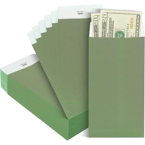 image:imageMr Pen Money Envelopes for Cash 65 x 35 100 Pack Kraft Paper  SelfAdhesive Bulk Cash Envelopes for Budgeting Money and Coin Saving Check Budget Small Item OrganizingMisty Sage