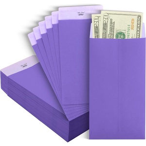 image:imageMr Pen Money Envelopes for Cash 65 x 35 100 Pack Kraft Paper  SelfAdhesive Bulk Cash Envelopes for Budgeting Money and Coin Saving Check Budget Small Item OrganizingPastel Purple