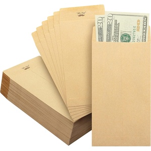 image:imageMr Pen Money Envelopes for Cash 65 x 35 100 Pack Kraft Paper  SelfAdhesive Bulk Cash Envelopes for Budgeting Money and Coin Saving Check Budget Small Item OrganizingBrown