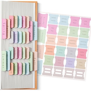 image:imageMr Pen Monthly amp Seasonal Planner Tabs 84 Pack  Colorful TearingResistant SelfAdhesive Labels for Calendars Journals Notebooks Notes Goals ToDo Events Organization
