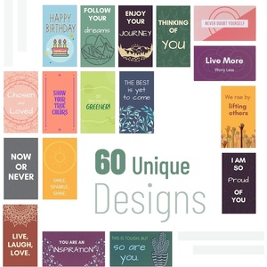 image:imageMr Pen Motivational Cards 60 pcs Positive Affirmations Cards Motivational Cards with Unique Quotes Inspirational Cards Motivational Quote Cards Inspirational Note Cards Kindness Notes  Motivational Cards with Unique Quotes Inspirational Quote Cards Inspirational Note Cards Kindness NotesColorful Theme