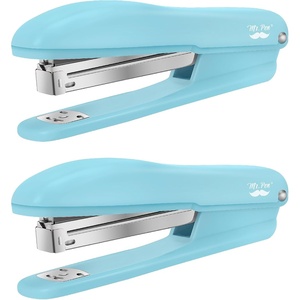 image:imageMr Pen Office Stapler with Staples 2 Pack 200 Staples 14  20 Sheet Capacity Desktop Stapler for Students Office Supplies Ergonomic Design for Comfortable Use JamFreeBlue