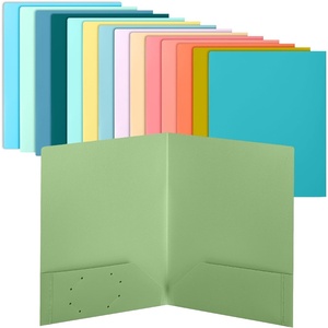 image:imageMr Pen Plastic Folders with Pockets 5 pcs  Aesthetic File Folder with Business Card Slot 2Pocket Folder Back to School Office Filing SuppliesSeaside Carnival