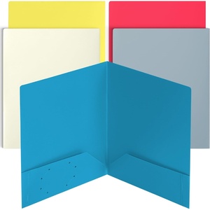image:imageMr Pen Plastic Folders with Pockets 5 pcs  Aesthetic File Folder with Business Card Slot 2Pocket Folder Back to School Office Filing SuppliesTropical Paradise