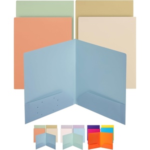 image:imageMr Pen Plastic Folders with Pockets 5 pcs  Aesthetic File Folder with Business Card Slot 2Pocket Folder Back to School Office Filing SuppliesVintage Colors