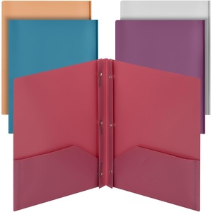 image:imageMr Pen Plastic Folders with Pockets and Prong 5 Pack Assorted Colors  Pocket Folders Folders with Prongs File Folders with Fasteners 2 Pocket Folder Folder with Pockets