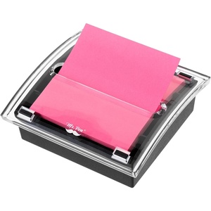 image:imageMr Pen Pop Up Note Dispenser 3 x 3 2 Pack Black Base Clear Top  Sticky Note Dispenser Sticky Note Holder for Desk1 Pack