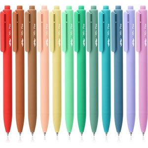 image:imageMr Pen Retractable Gel Pens 12 Pack Colorful Ink Fine Point 07mm  Fast Dry Smooth Writing Cute Pens for Drawing Writing Planner and School SuppliesDeep Morandi Ink
