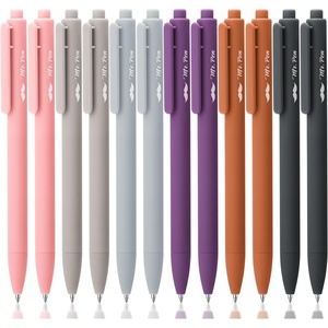 image:imageMr Pen Retractable Gel Pens 12 Pack Colorful Ink Fine Point 07mm  Fast Dry Smooth Writing Cute Pens for Drawing Writing Planner and School SuppliesEarthly Neutrals Barrel  Black Ink