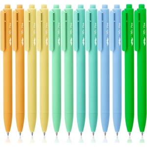 image:imageMr Pen Retractable Gel Pens 12 Pack Colorful Ink Fine Point 07mm  Fast Dry Smooth Writing Cute Pens for Drawing Writing Planner and School SuppliesFresh Color Barrels  Black Ink