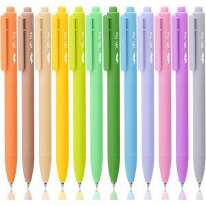 image:imageMr Pen Retractable Gel Pens 12 Pack Colorful Ink Fine Point 07mm  Fast Dry Smooth Writing Cute Pens for Drawing Writing Planner and School SuppliesLight Vintage Ink