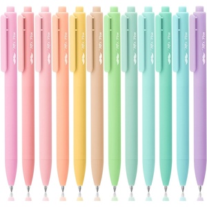 image:imageMr Pen Retractable Gel Pens 12 Pack Colorful Ink Fine Point 07mm  Fast Dry Smooth Writing Cute Pens for Drawing Writing Planner and School SuppliesMarshmallow Twist Ink