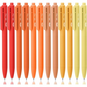 image:imageMr Pen Retractable Gel Pens 12 Pack Colorful Ink Fine Point 07mm  Fast Dry Smooth Writing Cute Pens for Drawing Writing Planner and School SuppliesSummer Morning Barrel  Black Ink
