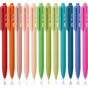 image:imageMr Pen Retractable Gel Pens 12 Pack Colorful Ink Fine Point 07mm  Fast Dry Smooth Writing Cute Pens for Drawing Writing Planner and School SuppliesVintage Ink