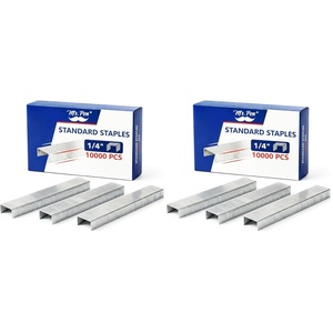 image:imageMr Pen Staples for Stapler 20000 pcs 14 inch 20 Sheet Capacity 266  Ideal for Desk Staplers Fits Most Staple Guns for Upholstery Construction Furniture10 000 Staples  14 Pack of 2