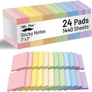 image:imageMr Pen Sticky Notes 3x3 24 Pads 1440 Sheets Pastel Colors  Sticky Notes Bulk SelfStick Note Pads Perfect for Office School Home Study amp Organization