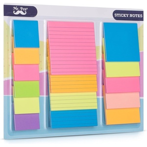 image:imageMr Pen Sticky Notes Set 15 Pack 2x2 3x3 4x4 600 Sheets  Lined amp Blank Notes SelfStick Sticky Pads for Bible Study Office School Planning Journaling amp OrganizationA Bright