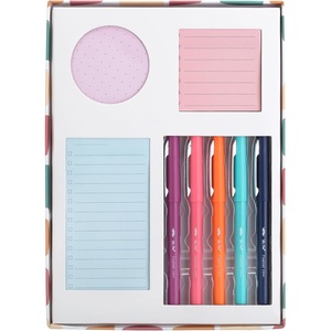 image:imageMr Pen Sticky Notes Set Gift Box Felt Tip Pens Dotted Round  Lined amp To Do List SelfStick Sticky Pads for Bible Study Office School Planning Journaling amp Organization