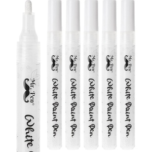 image:imageMr Pen White Paint Pen 6 Pack WaterBased Acrylic Paint Marker