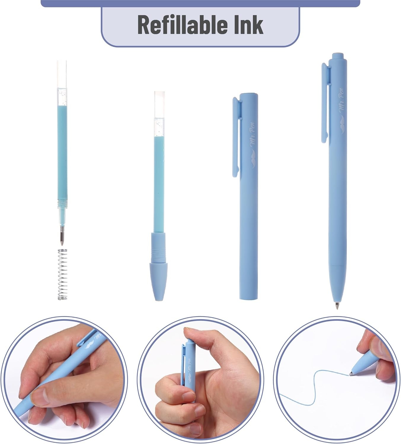 image:imageMr Pen Aesthetic Highlighters and Gel Pens 18 Pack  Pastel Colors Bible Highlighters No Bleed Colored Ink Gel Pens Fast Dry and No Smear for Bible Journaling PlannerPastel and Vibrant