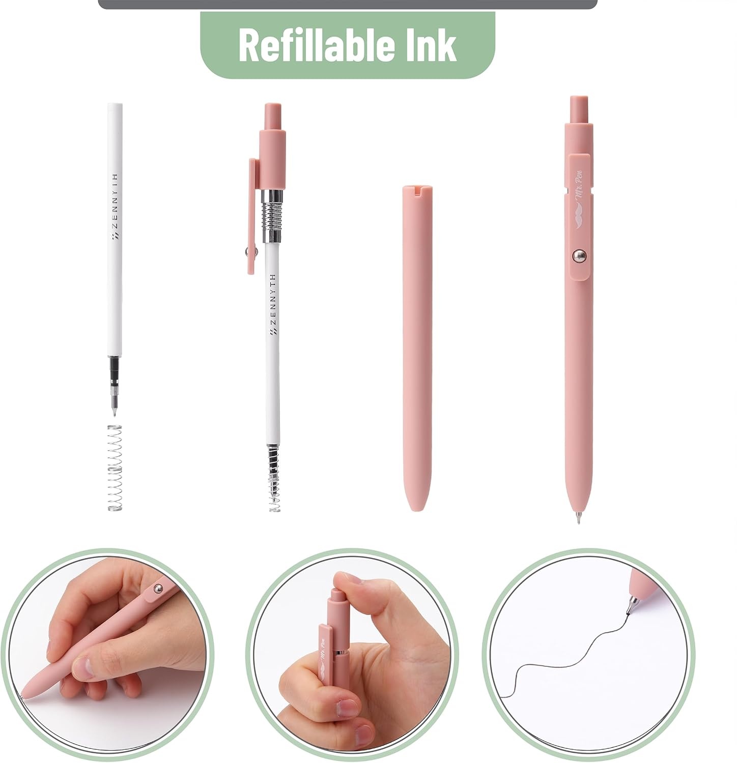 image:imageMr Pen Bible Highlighters and Gel Pens 8 Pack  Assorted Colors Gel Highlighters No Bleed Black Ink Gel Pens Fast Dry and No Smear for Bible Journaling Planner