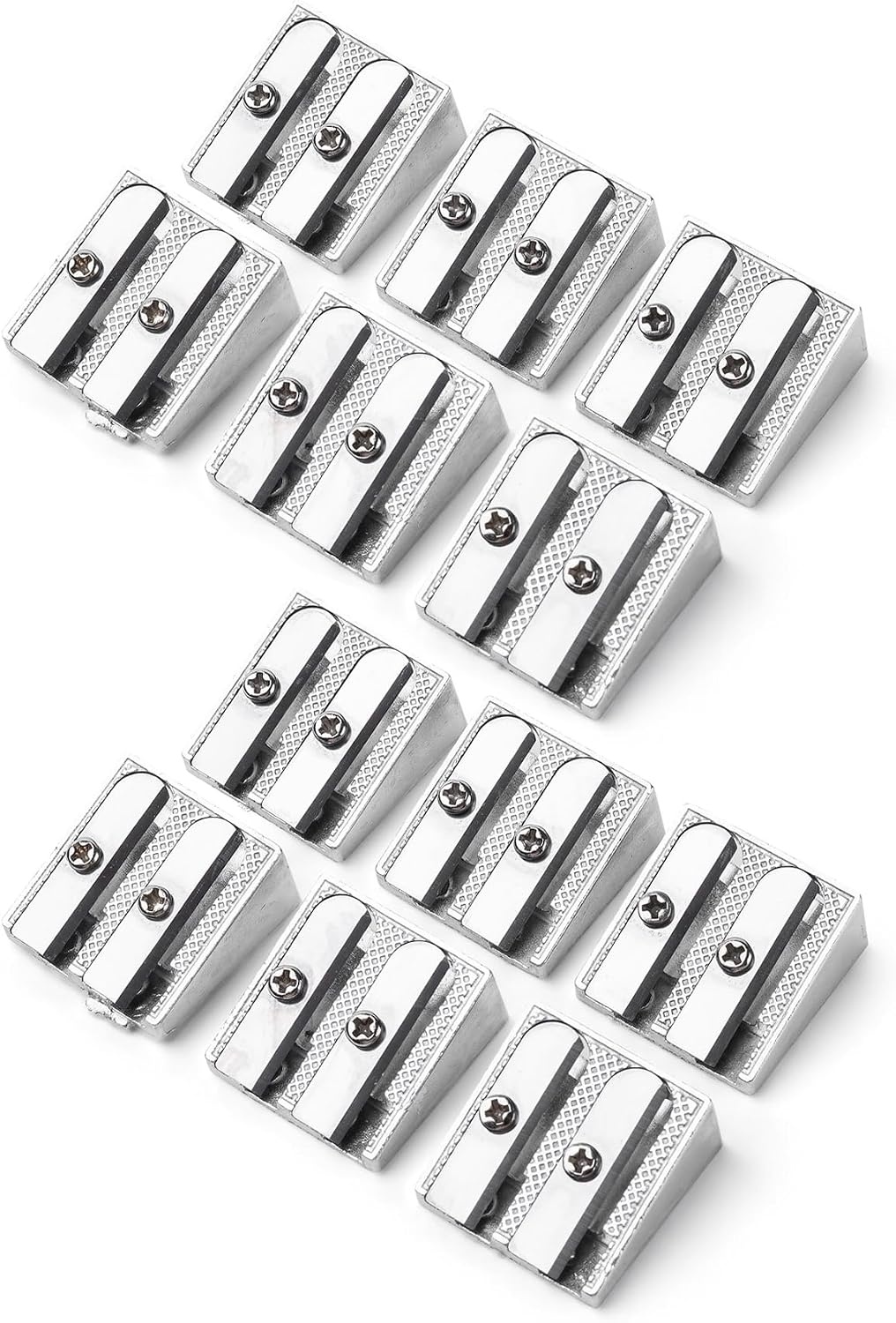 image:imageMr Pen Handheld Metal Pencil Sharpener 6 Pack  2Hole Dual Size Standard amp Jumbo Rose Gold Metal Manual Pencil Sharpeners for Graphite amp Colored Pencils School OfficeSteel