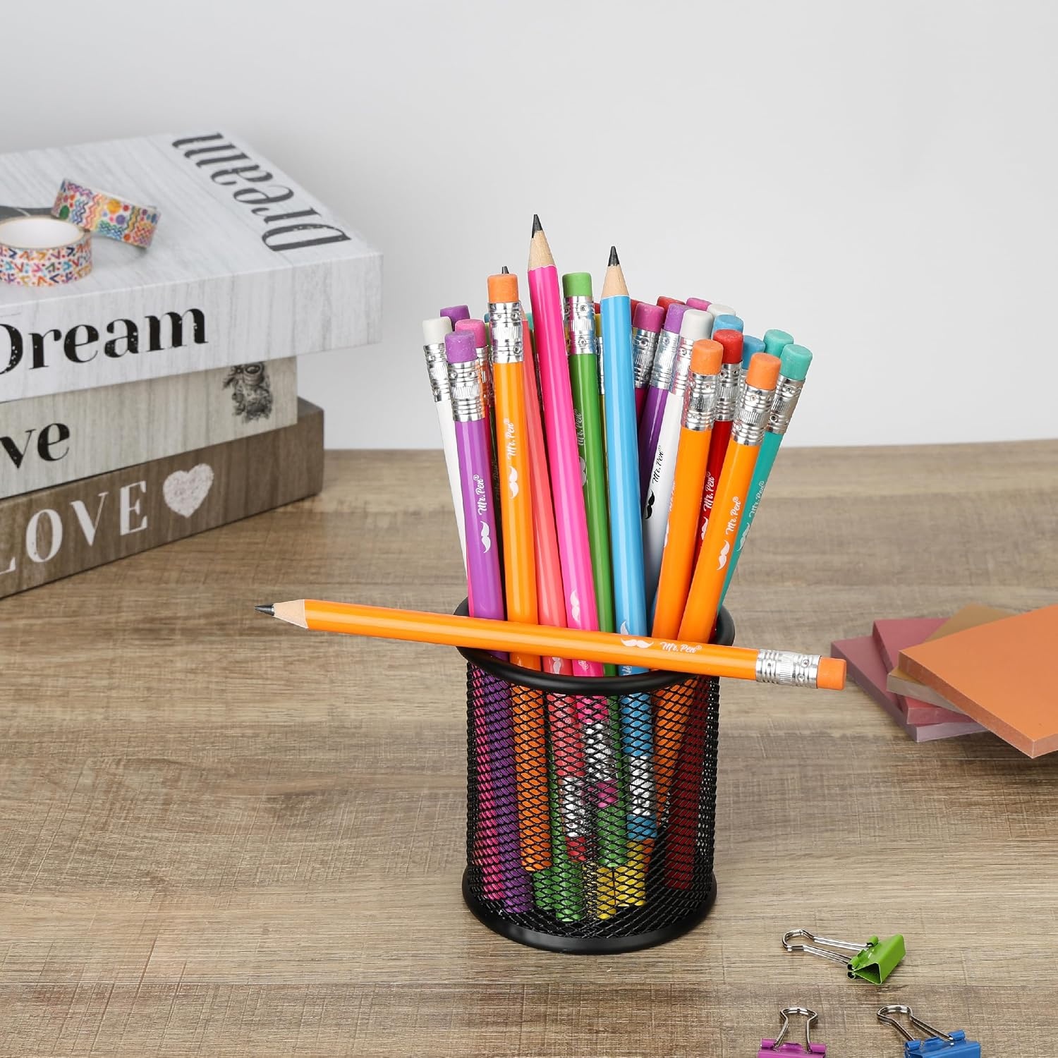 image:imageMr Pen Jumbo Pencils 30 Pack Colorful Barrels  Smooth Black 2 HB Graphite Cores Large Preschool Pencils Smooth Writing Lead for Kindergarten Kids and School SuppliesBright Barrels