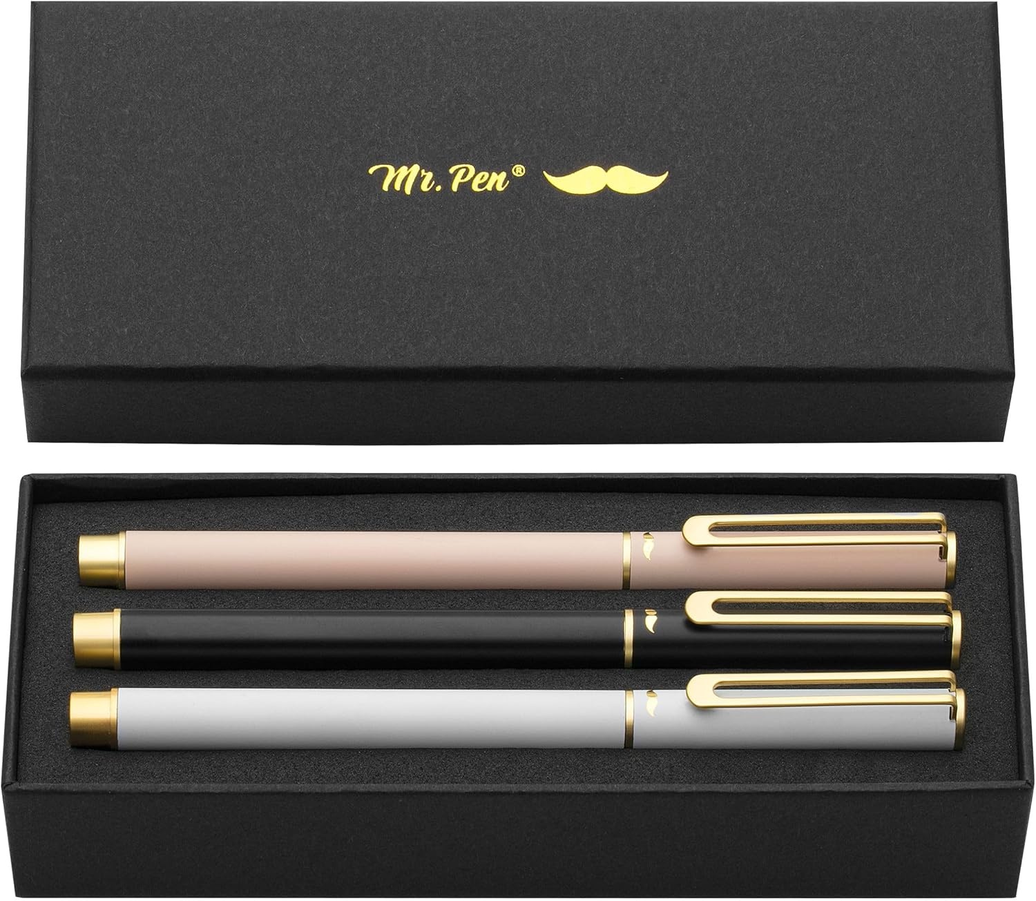 image:imageMr Pen Luxury Pen Set Assorted Color Barrels Black Ink Fancy Pen  Fancy Pens for Women Nice Pens for Men Pen Gift Fathers Day Gift