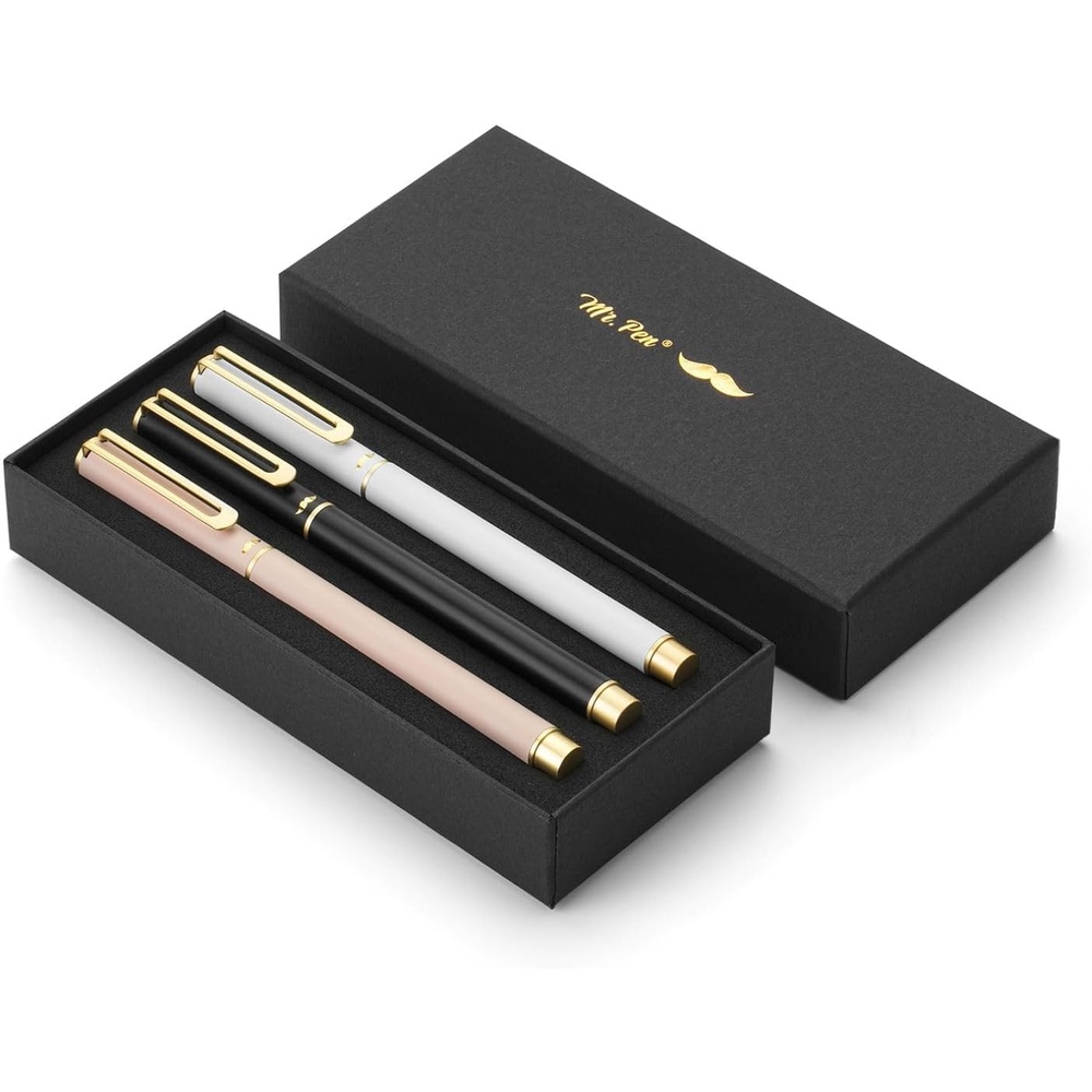 image:imageMr Pen Luxury Pen Set Assorted Color Barrels Black Ink Fancy Pen  Fancy Pens for Women Nice Pens for Men Pen Gift Fathers Day Gift