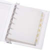 image:imageA7 Binder Dividers with Tabs 12 Months Monthly Dividers for Planner  12 tab dividers 6 Ring Binder Tabs dividers A7 Binder Inserts A7 Planner Inserts Monthly Tabs