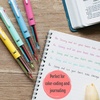 image:imageMr Pen  Multicolor Ballpoint Pens 4 Pack 5 Inks 07mm Fine Point Ideal for NoteTaking Doodling ColorCoding Reliable and Smooth Writing