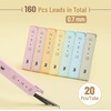 image:imageMr Pen 07 mm Lead Refills for Mechanical Pencils 160 pcs 20 per Tube  Black HB Graphite Lead Standard Mechanical Pencil Refills for Drawing and Sketching07mm  8 Pack  160 pcs