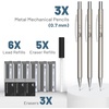image:imageMr Pen 07mm Metal Mechanical Pencil Set with Lead Refills amp Erasers  3 Pack 6x Tubes 2B Lead Refill 3x Erasers for School Supplies Note Taking Drawing Sketching