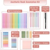 image:imageMr Pen Aesthetic Book Annotation Kit 16 No Bleed Aesthetic Highlighters  6 Colored Ink Gel Pens 700 Sheets Transparent Sticky Notes amp Tabs for Study Bible Journaling Planner Office Supplies