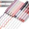 image:imageMr Pen Aesthetic Highlighters and Gel Pens 10 Pack  Assorted Colors Bible Highlighters No Bleed Fine Point 05mm Black Ink Gel Pens Fast Dry and No Smear for Bible Journaling