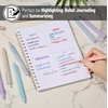 image:imageMr Pen Aesthetic Highlighters and Gel Pens 10 Pack  Pastel Colors Bible Highlighters No Bleed Black Ink Gel Pens Fast Dry and No Smear for Bible Journaling Planner