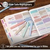 image:imageMr Pen Aesthetic Highlighters and Gel Pens 10 Pack  Pastel Colors Bible Highlighters No Bleed Black Ink Gel Pens Fast Dry and No Smear for Bible Journaling Planner