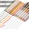 image:imageMr Pen Aesthetic Highlighters and Gel Pens 12 Pack  Assorted Colors Bible Highlighters No Bleed Assorted Ink Gel Pens Fast Dry and No Smear for Bible Journaling PlannerEarthy