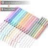 image:imageMr Pen Aesthetic Highlighters and Gel Pens 17 Pack  Pastel Colors Bible Highlighters No Bleed Fine Point 07mm Black Ink Gel Pens Fast Dry and No Smear for Bible Journaling