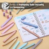 image:imageMr Pen Aesthetic Highlighters and Gel Pens 17 Pack  Pastel Colors Bible Highlighters No Bleed Fine Point 07mm Black Ink Gel Pens Fast Dry and No Smear for Bible Journaling