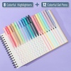 image:imageMr Pen Aesthetic Highlighters and Gel Pens 20 Pack  Assorted Colors Bible Highlighters No Bleed Colorful Ink Gel Pens Fast Dry and No Smear for Bible Journaling Planner