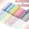 image:imageMr Pen Aesthetic Highlighters and Gel Pens 22 Pack  Assorted Colors Bible Highlighters No Bleed Fine Point 05mm Black Ink Gel Pens Fast Dry and No Smear for Bible Journaling
